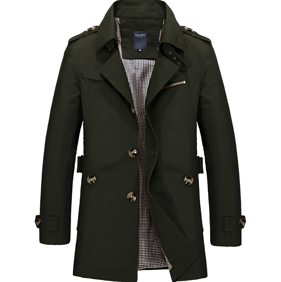 Drune | Eleganter Windbreaker Trenchcoat für Männer