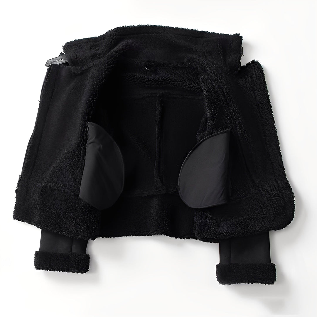 Drune | Stylische Damen-Wildlederjacke mit Gürtel