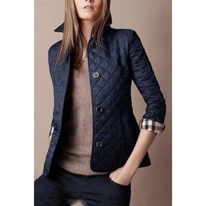 Drune | Damen Knopf Daunen Jacke - Moderne