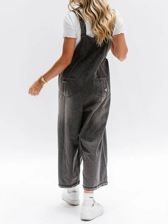Drune | Damen Lockere Denim Overall Komfortabel & Stilvoll