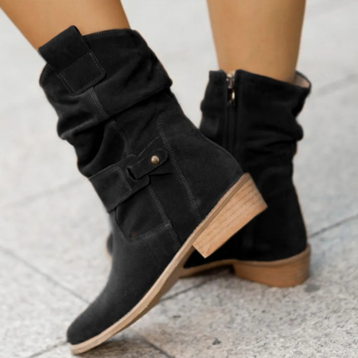 Drune | Damen Wildleder Stiefeletten Elegante Stiefel Für Frauen