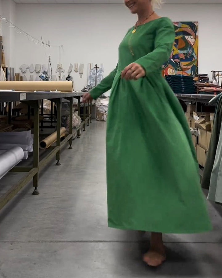 Drune | Lockeres Rundhals Kleid