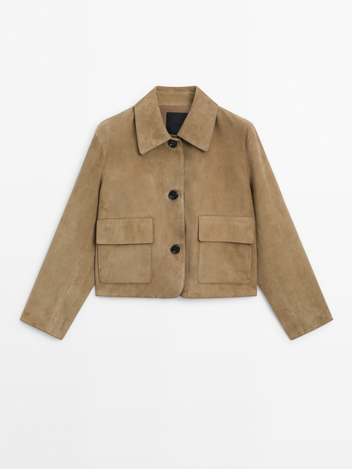 Drune | Wildleder Cropped Jacke