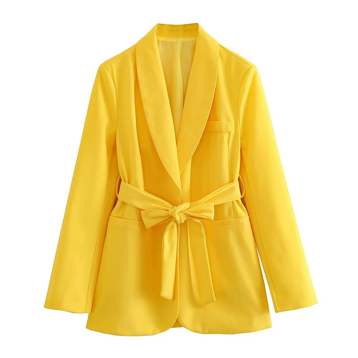 Drune | Mehrfarben Hausbekleidungsstil Blazer und Hose Set