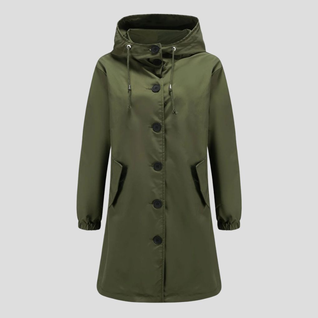 Drune | Wasserdichte Regenjacke mit Kapuze für Damen