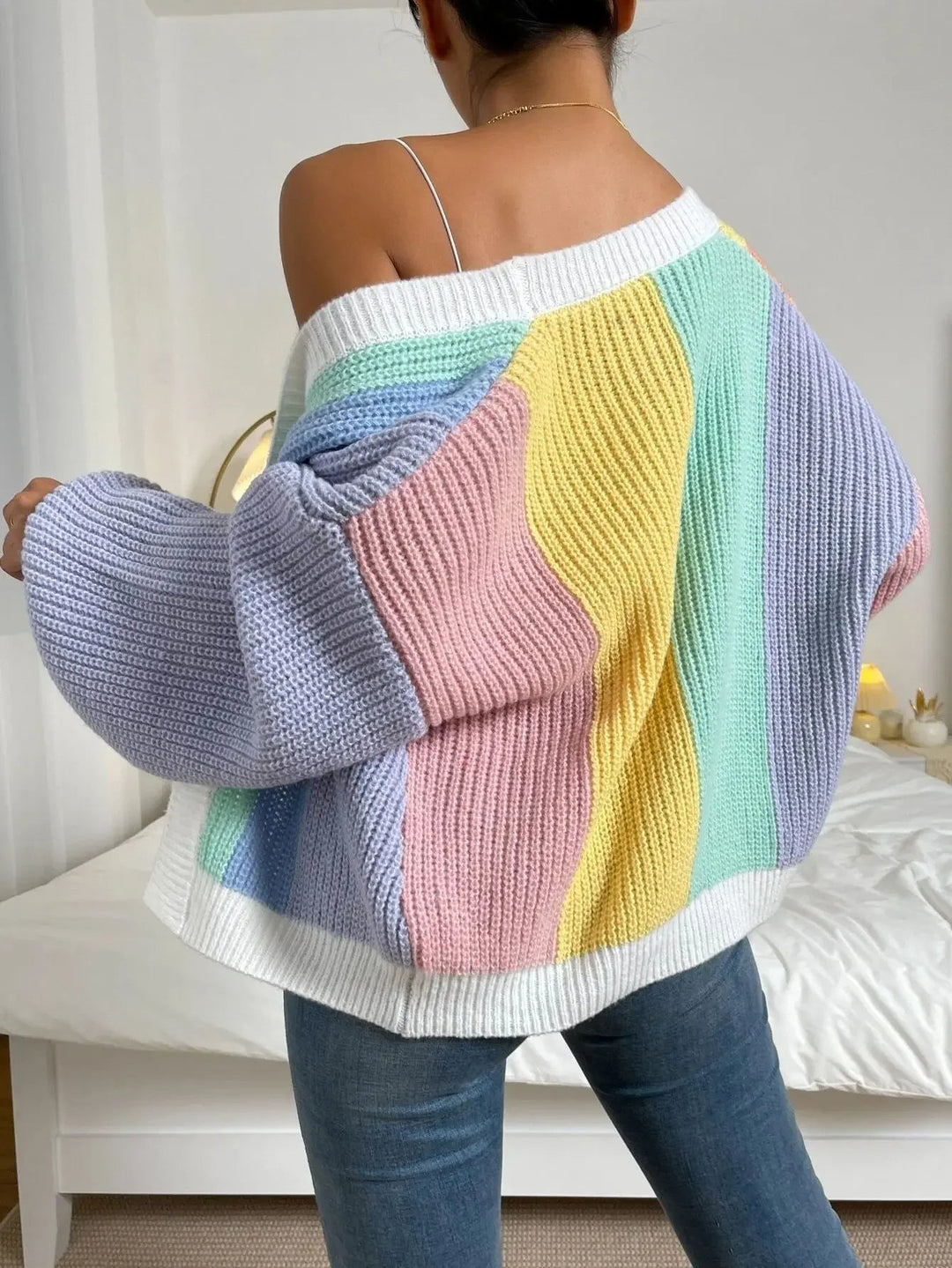 Drune | Block Strickjacke