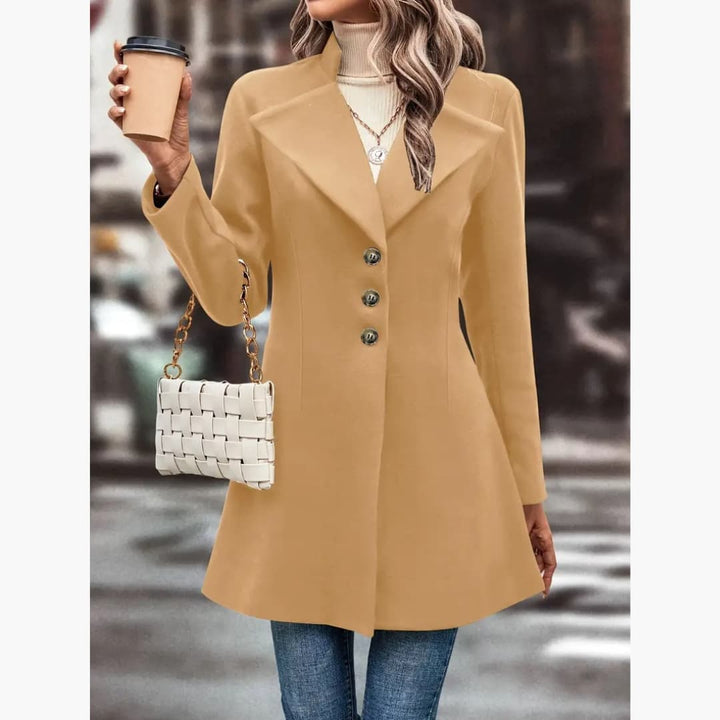 Drune | Eleganter Wintermantel mit Revers für Damen