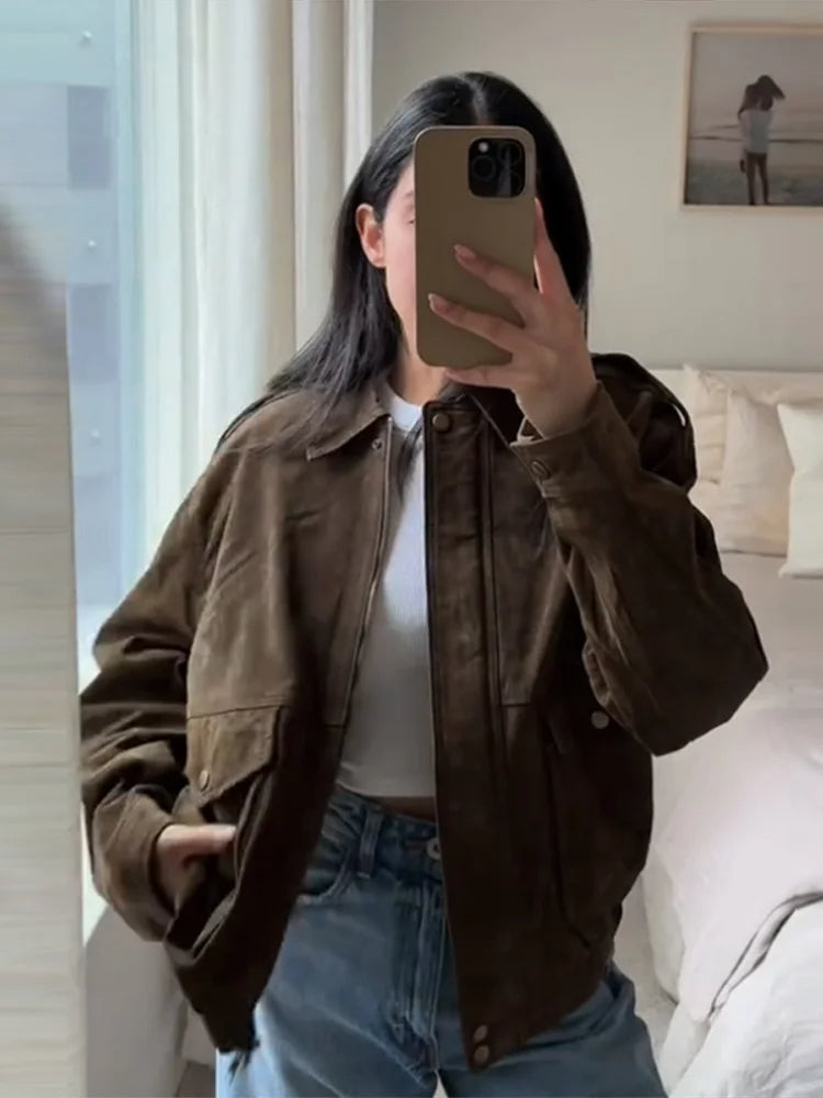 Drune | Jacke mit Reißverschluss und Reverskragen