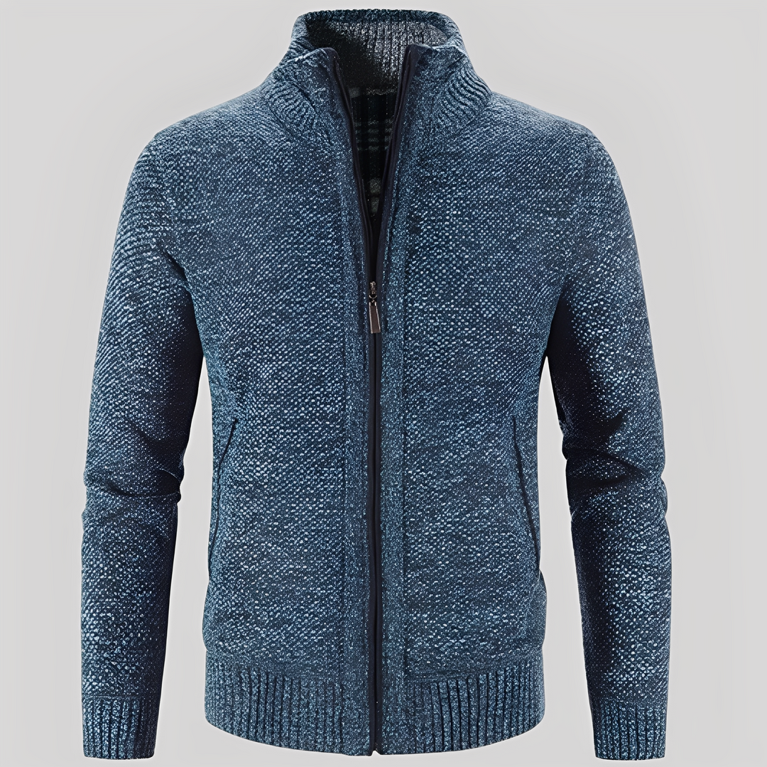 Drune | Einfacher Cardigan mit Reißverschluss für Herren