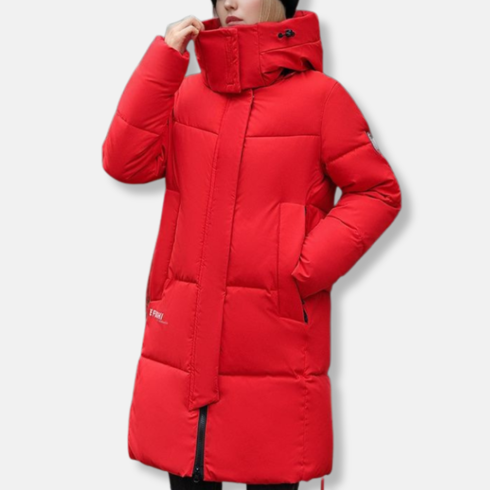Drune | Daunenmantel - Winterjacke Mit Hohem Kragen & Kapuze