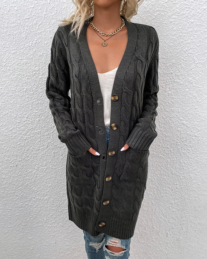 Drune | Langärmelige Strickjacke