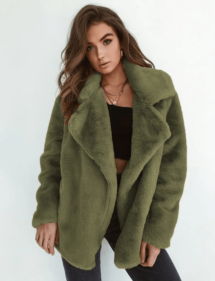 Drune | Kunstpelzjacke - Plüschig und Gemütlich - Auffällige Oberbekleidung
