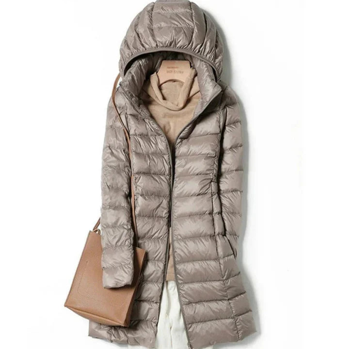 Drune | Lange Winterjacke für Frauen mit Kapuze