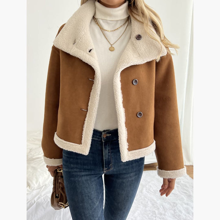 Drune | Damen Wendbare Pelzjacke Stilvoll Und Vielseitig Plüschjacke