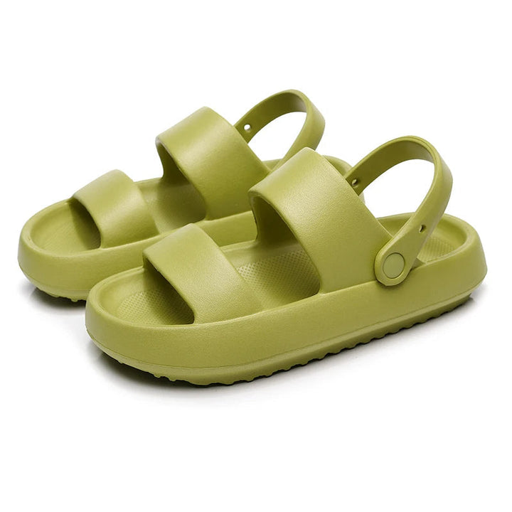 Drune - Orthopädische Sandalen | Comfort Plus Pantoletten mit Doppelriemen | Gepolsterte, lässige Slip-On-Sandalen