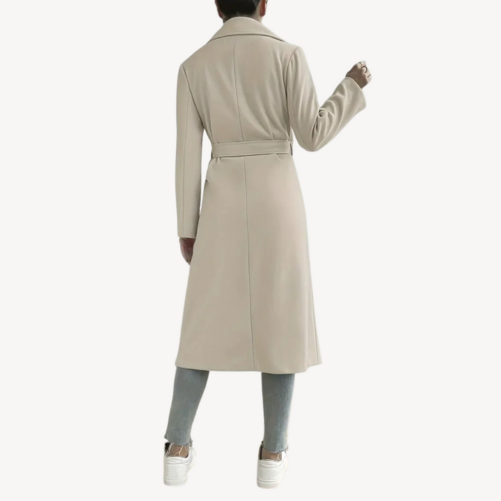 Drune | Damen Langer Offener Mantel mit Taschen