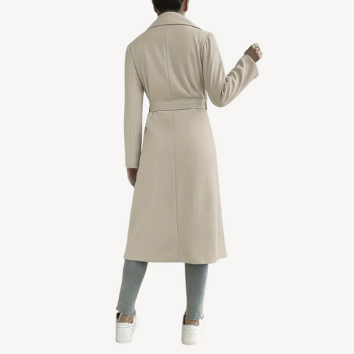 Drune | Damen Langer Offener Mantel mit Taschen