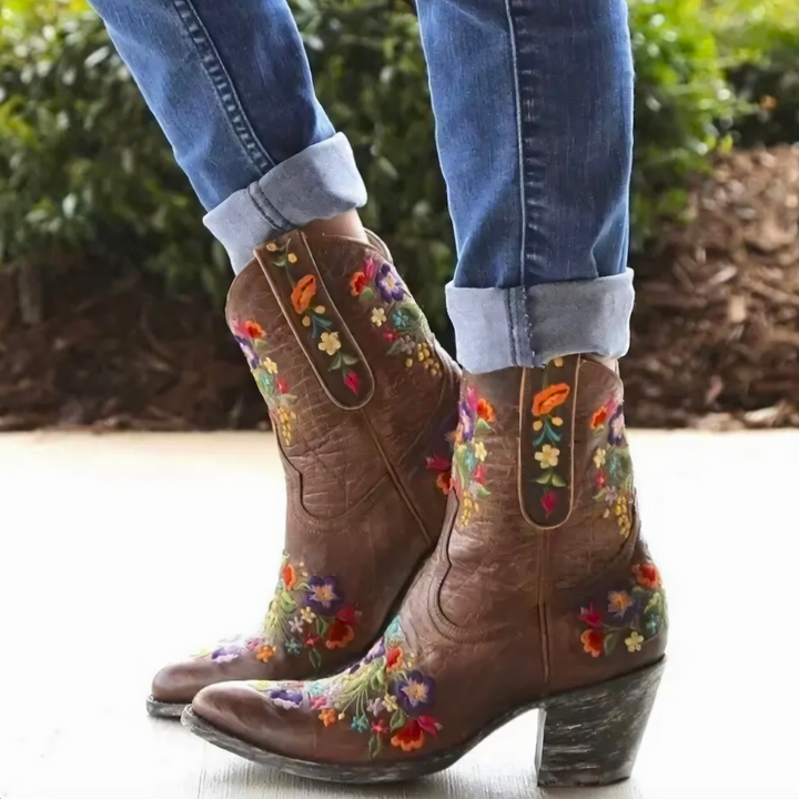 Drune | Wetterbeständige Vintage Cowgirl-Stiefel