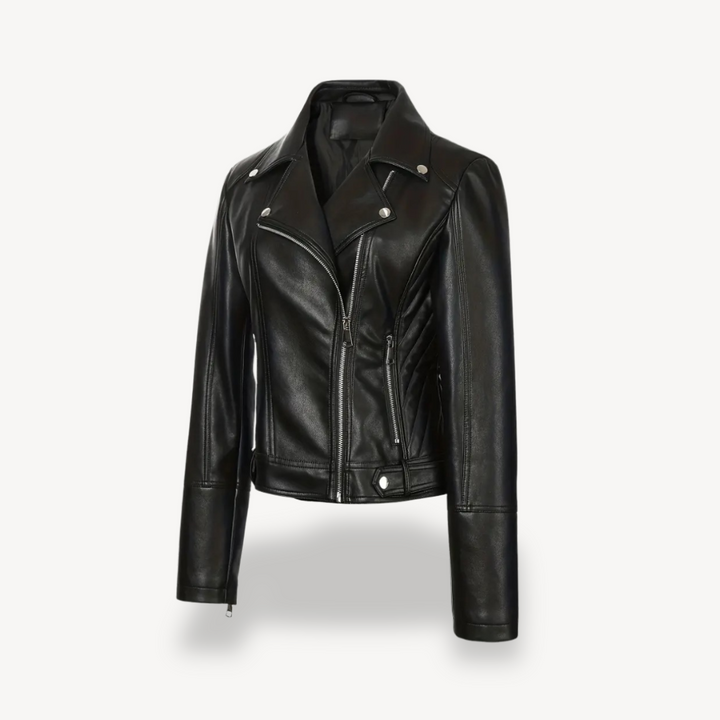 Drune | Fake-Leder Bikerjacke für Frauen