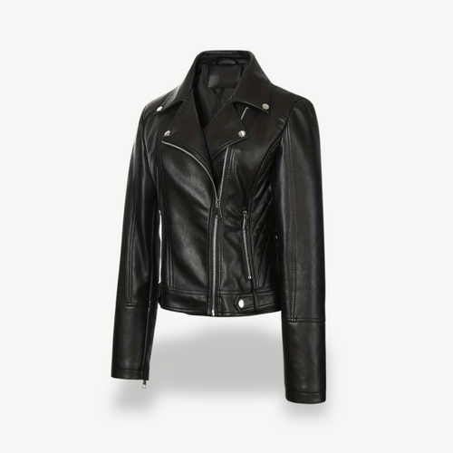 Drune | Fake-Leder Bikerjacke für Frauen