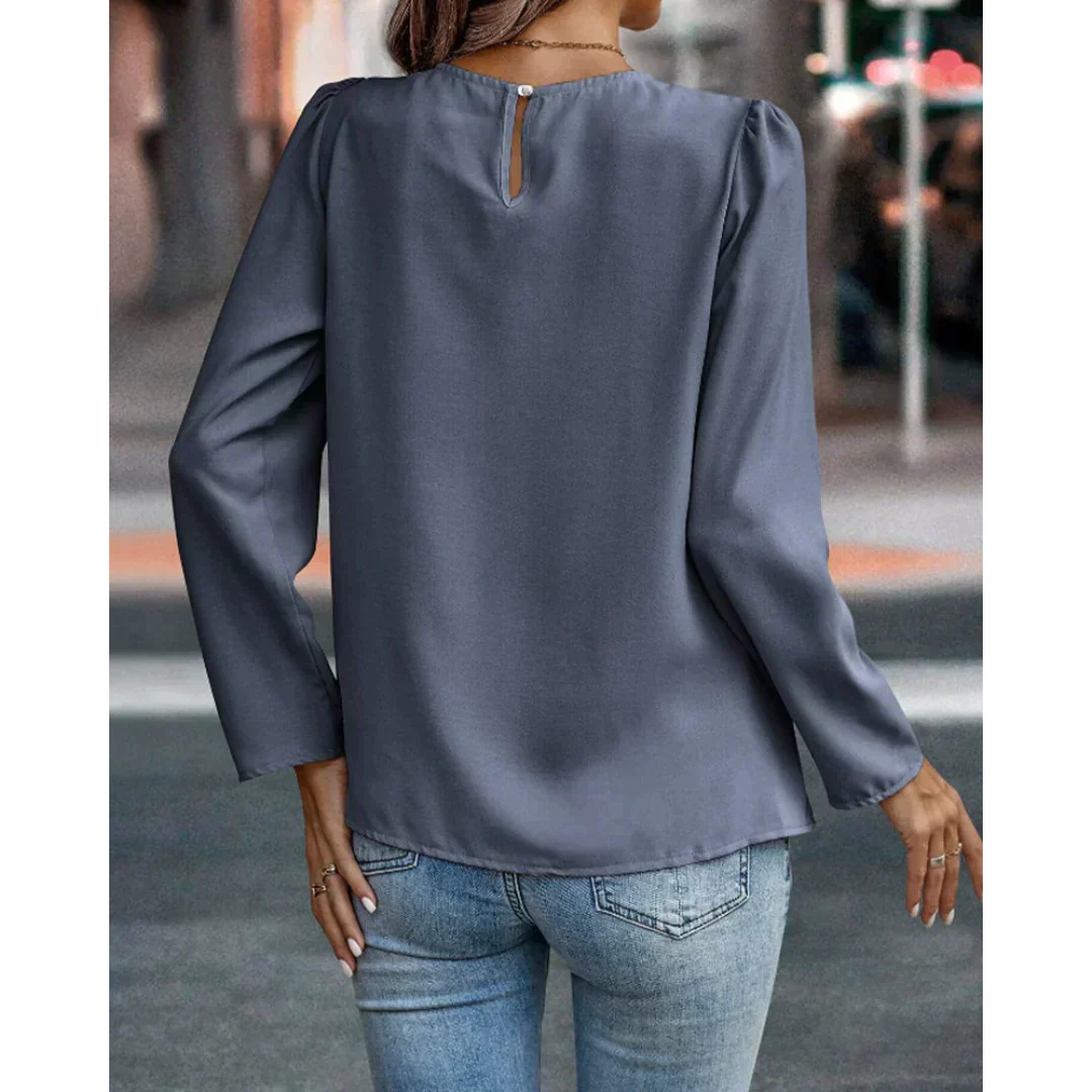 Drune | Rüschentop mit Puffärmeln für Damen - Elegant und Trendy