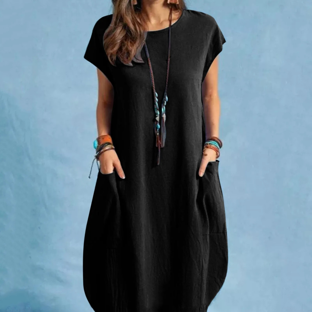 Drune | Bequemes Leinenkleid