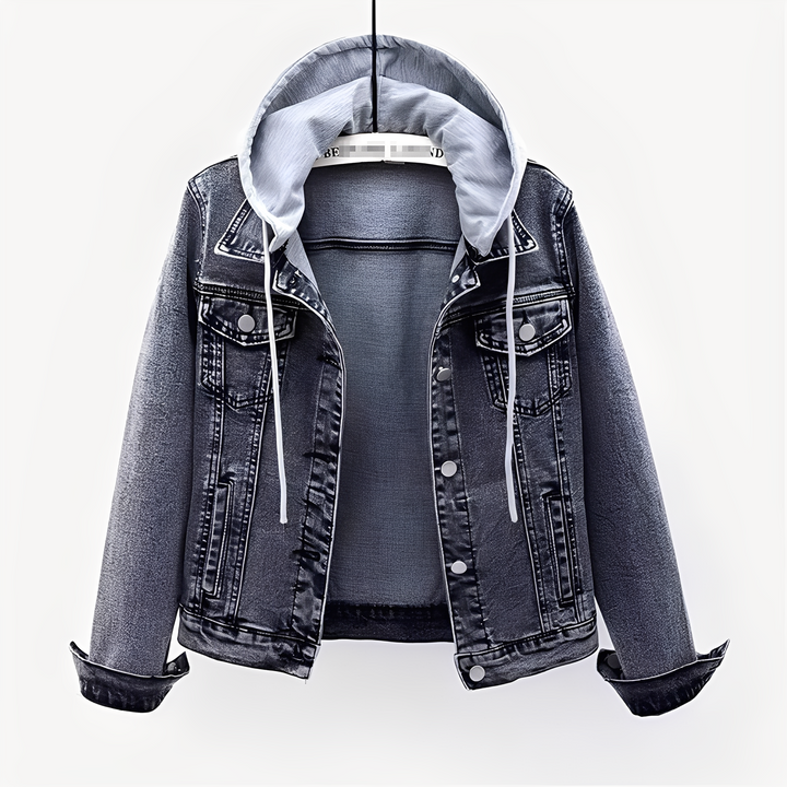 Drune | Stilvolles Jeansjacke mit Kapuze für Frauen