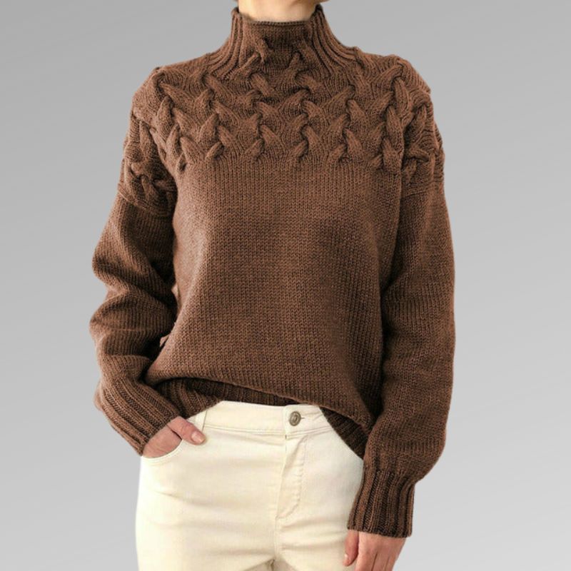 Drune | Eleganter Pullover aus Zopfstrick