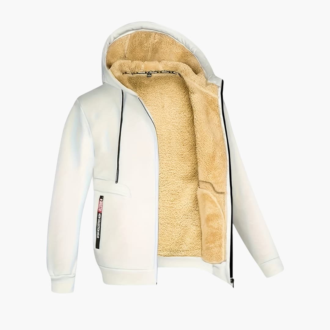 Drune | Gemütliche fleecegefütterte Jacke mit Kapuze für Herren