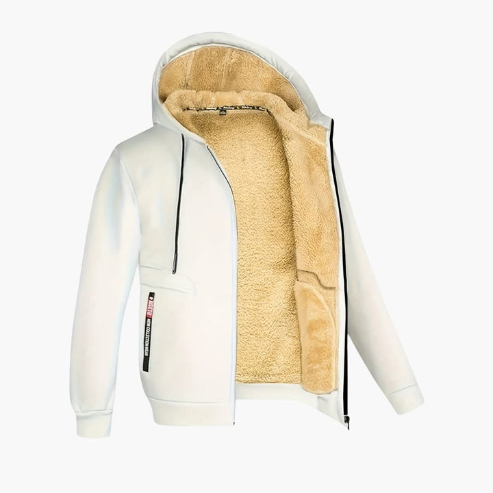 Drune | Gemütliche fleecegefütterte Jacke mit Kapuze für Herren