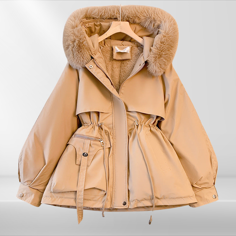 Drune | Damen-Daunenjacke mit abnehmbaren Kragen