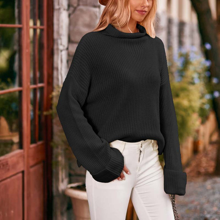 Drune | Schlichter Pullover Aus Einfarbigem Strick