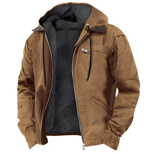 Drune | Warme Outdoor-Jacke mit Kapuze für Herren