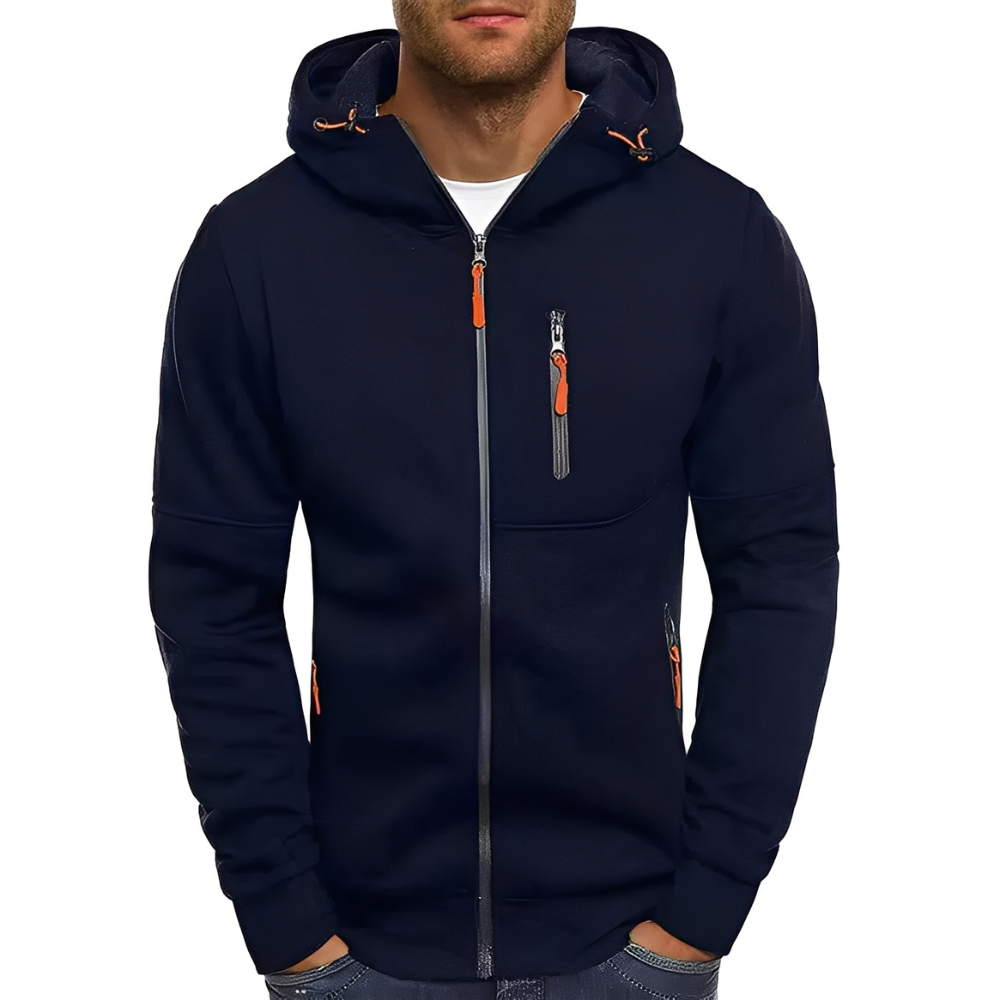 Drune | Freizeit Zip-Up Jacke mit Kapuze für Herren