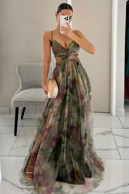 Drune | Enchant My Love Print Maxi Kleid