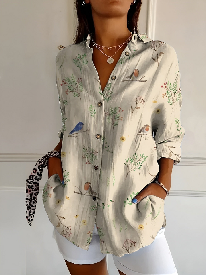 Drune | Damenbluse Elegante Luftige Bluse Mit Knöpfen Für Frauen