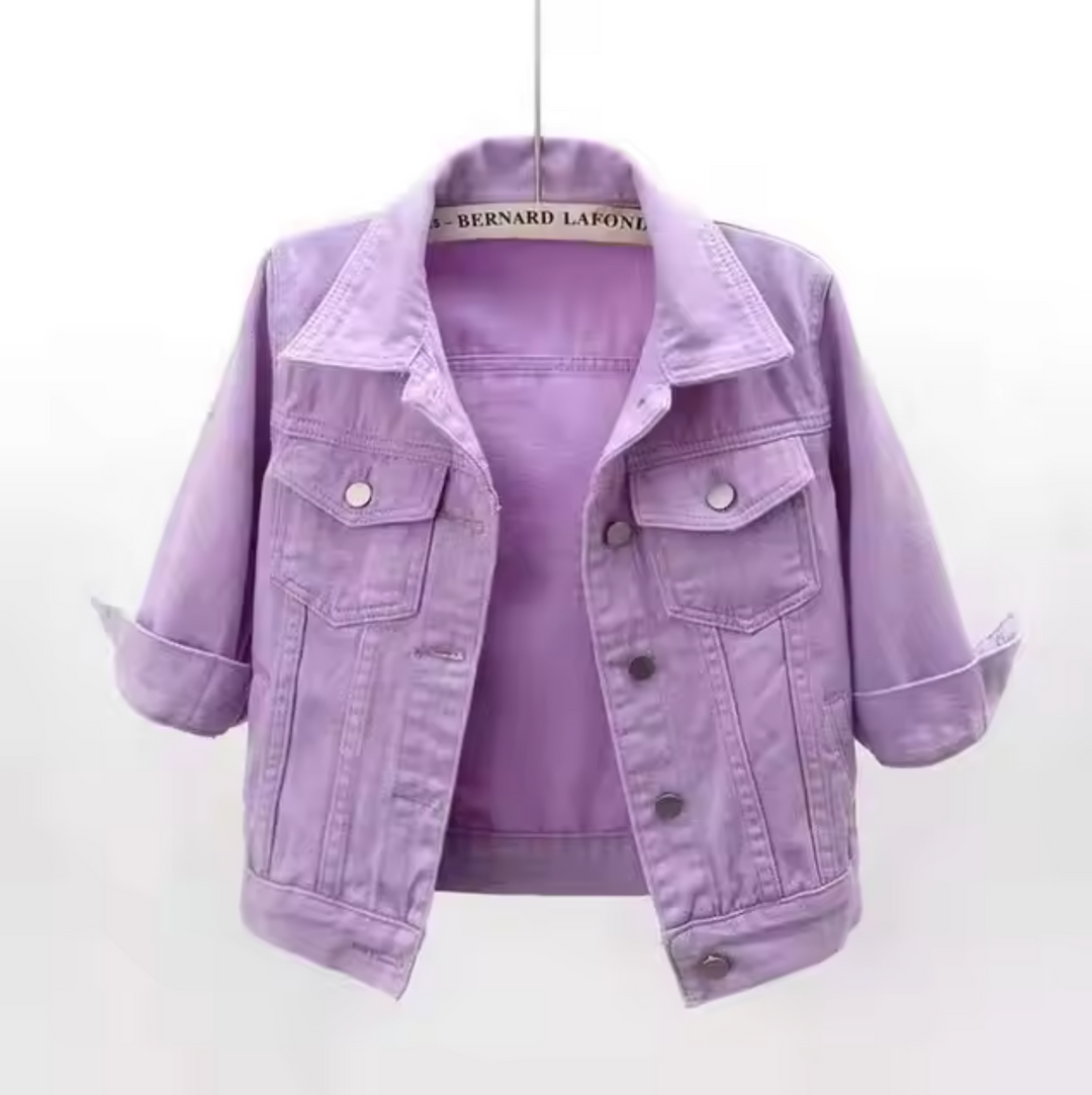Drune | Bunte Denimjacke