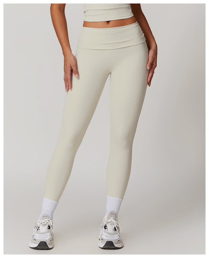 Drune | Trendige Fitness Schnell-Trocknend Yoga-Hose mit Falten
