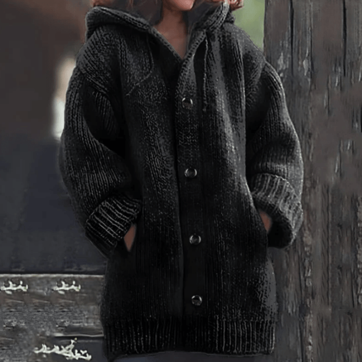 Drune | Warme Damen-Strickjacke