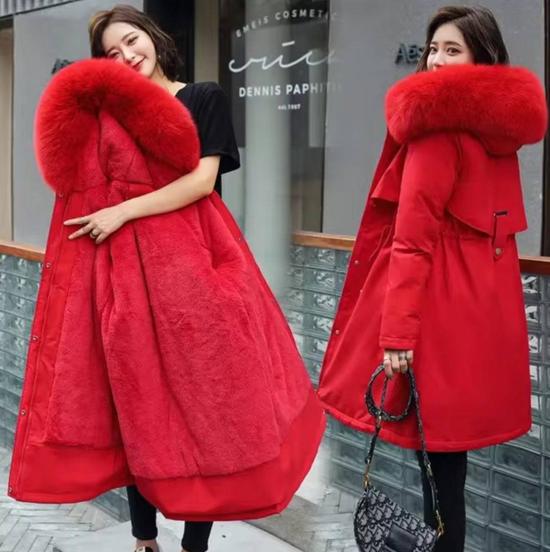 Drune | Lange Wolljacke Mit Kapuze