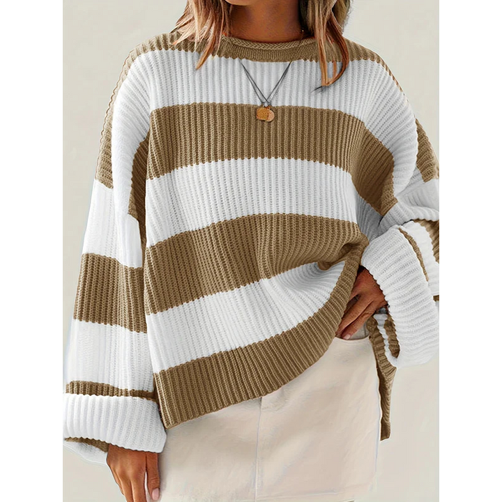 Drune | pullover strick - Gestreift & Oversize