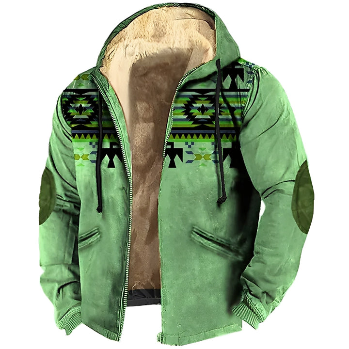 Drune | Kapuzenjacke im Tribal-Stil für Herren