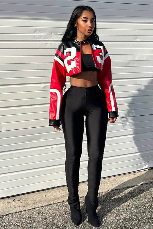 Drune | Biker Kunstlederjacke