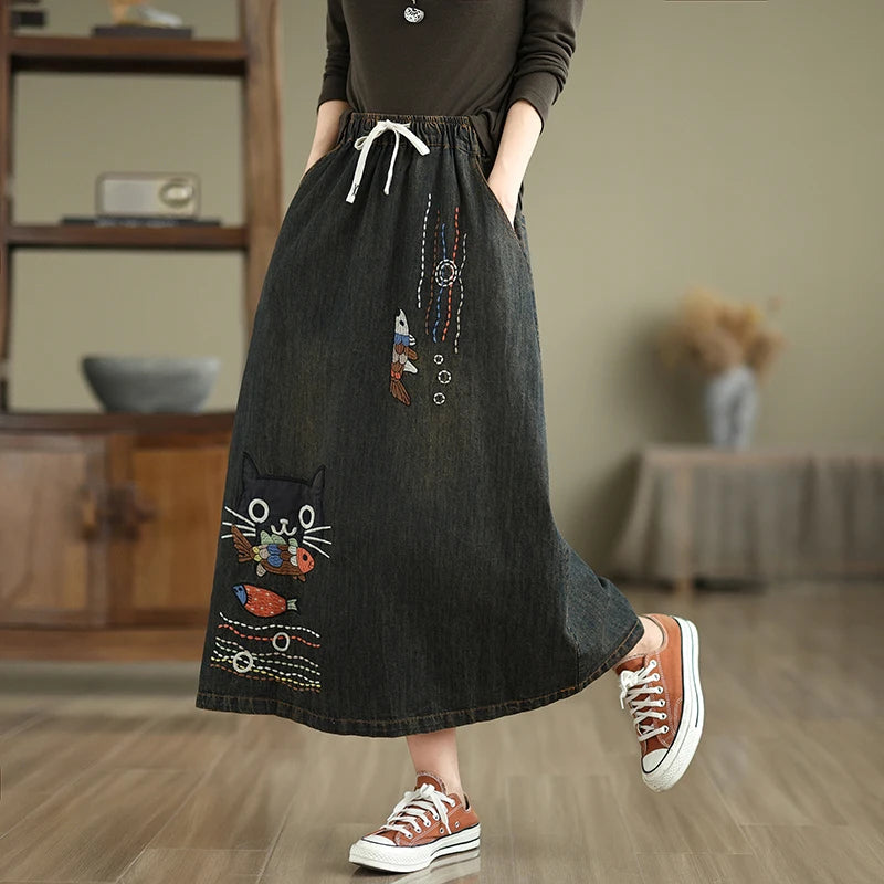 Drune | Jeansrock