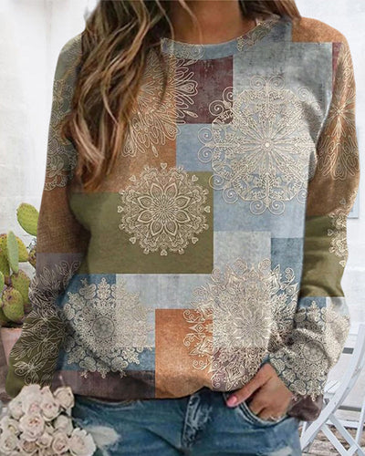 Drune | Lässiges Sweatshirt mit Rundhalsausschnitt