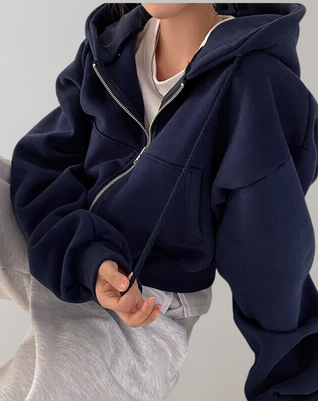 Drune - Frauen Solid Hooded Sweatshirt