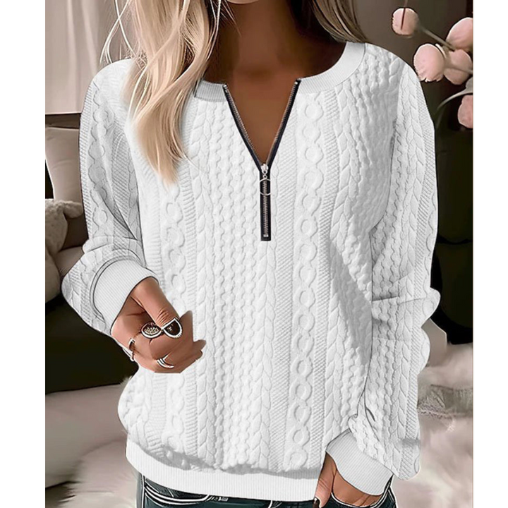 Drune | Eleganter Damen-Pullover mit V-Ausschnitt