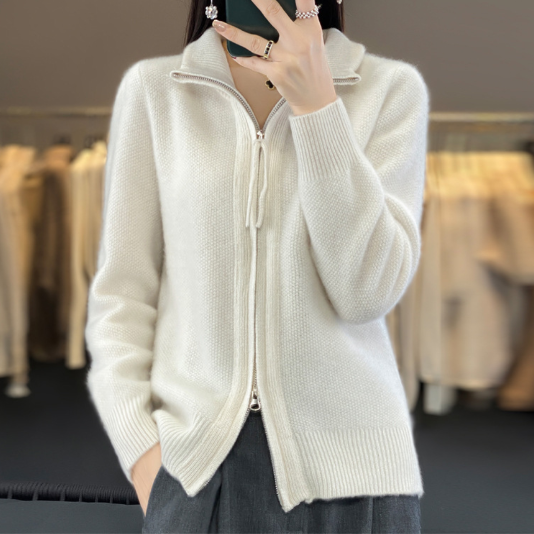 Drune | Eleganter und bequemer Reißverschluss-Cardigan