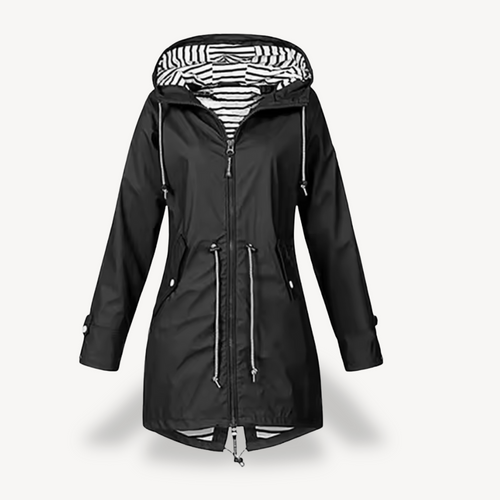 Drune | Damen Wasserdichte Kapuzenregenjacke