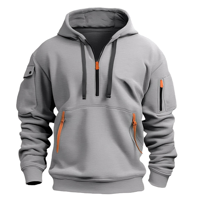 Drune | Locker Hoodie mit Halbzip für Männer